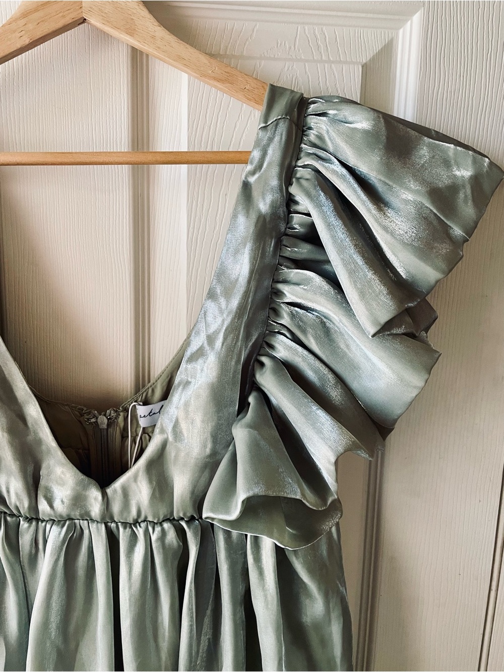 NWT Petal + Pup Oro Midi Dress in Olive sz Medium